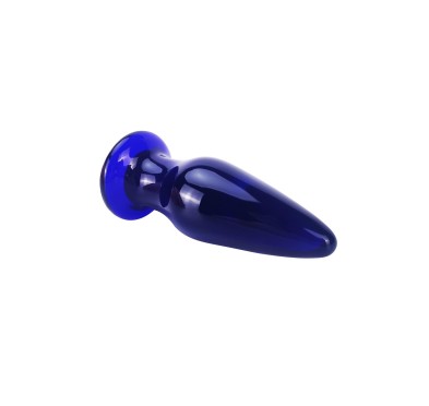 Szklany wibrujący korek analny sex buttplug 11cm